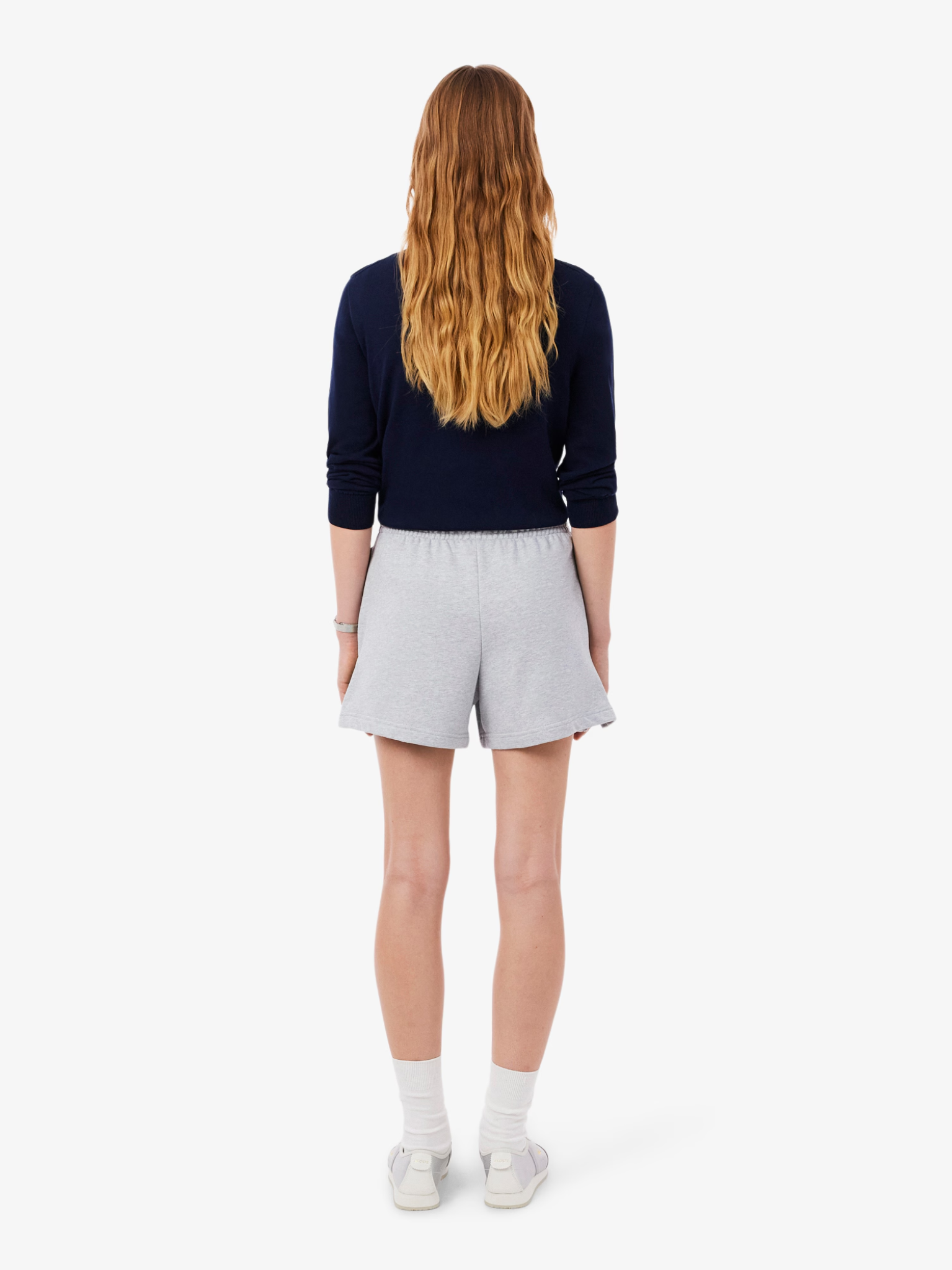LACOSTE WOMEN Fleece Shorts Light Grey