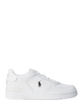 RALPH LAUREN Masters Court Leather Sneakers White/White/Black
