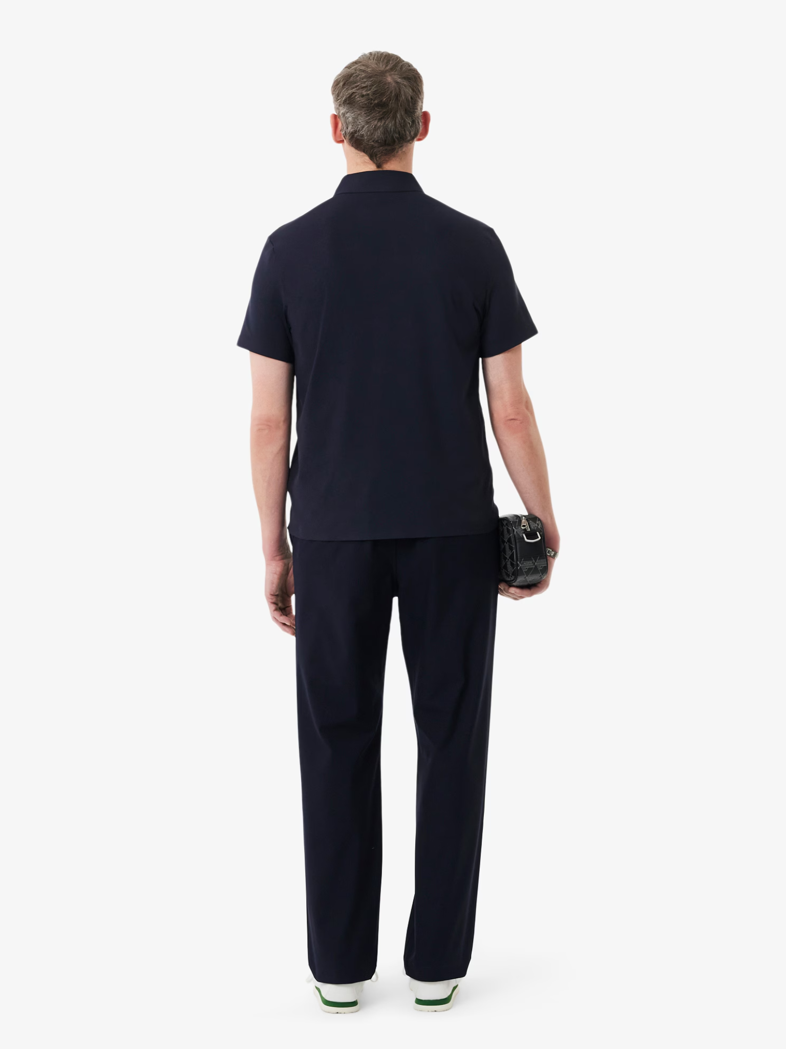 LACOSTE Regular Fit Stretch Commuter Chino Pants Navy Blue