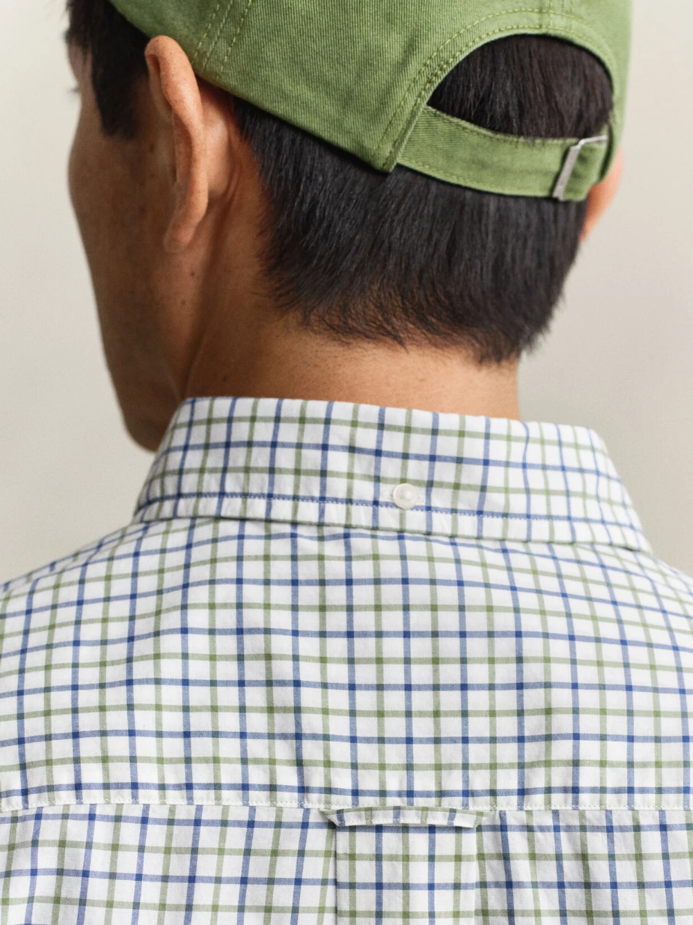 GANT Checked Classic Poplin Shirt Herb Green