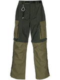 MONCLER GENIUS X PHARRELL WILLIAMS Poly Cotton Blend Logo Trousers / Shorts Olive