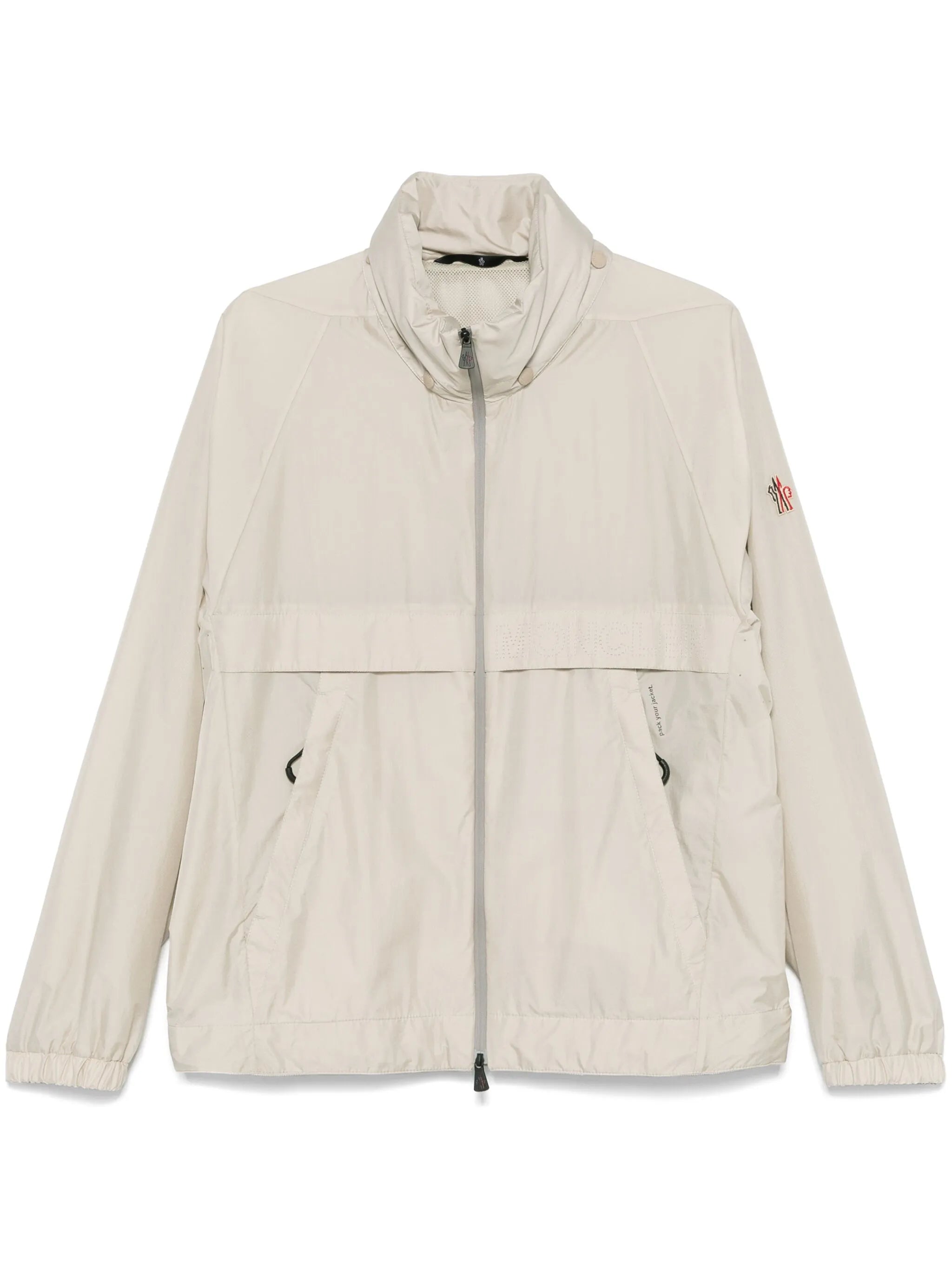MONCLER GRENOBLE Negara Hooded Windbreaker Light Beige
