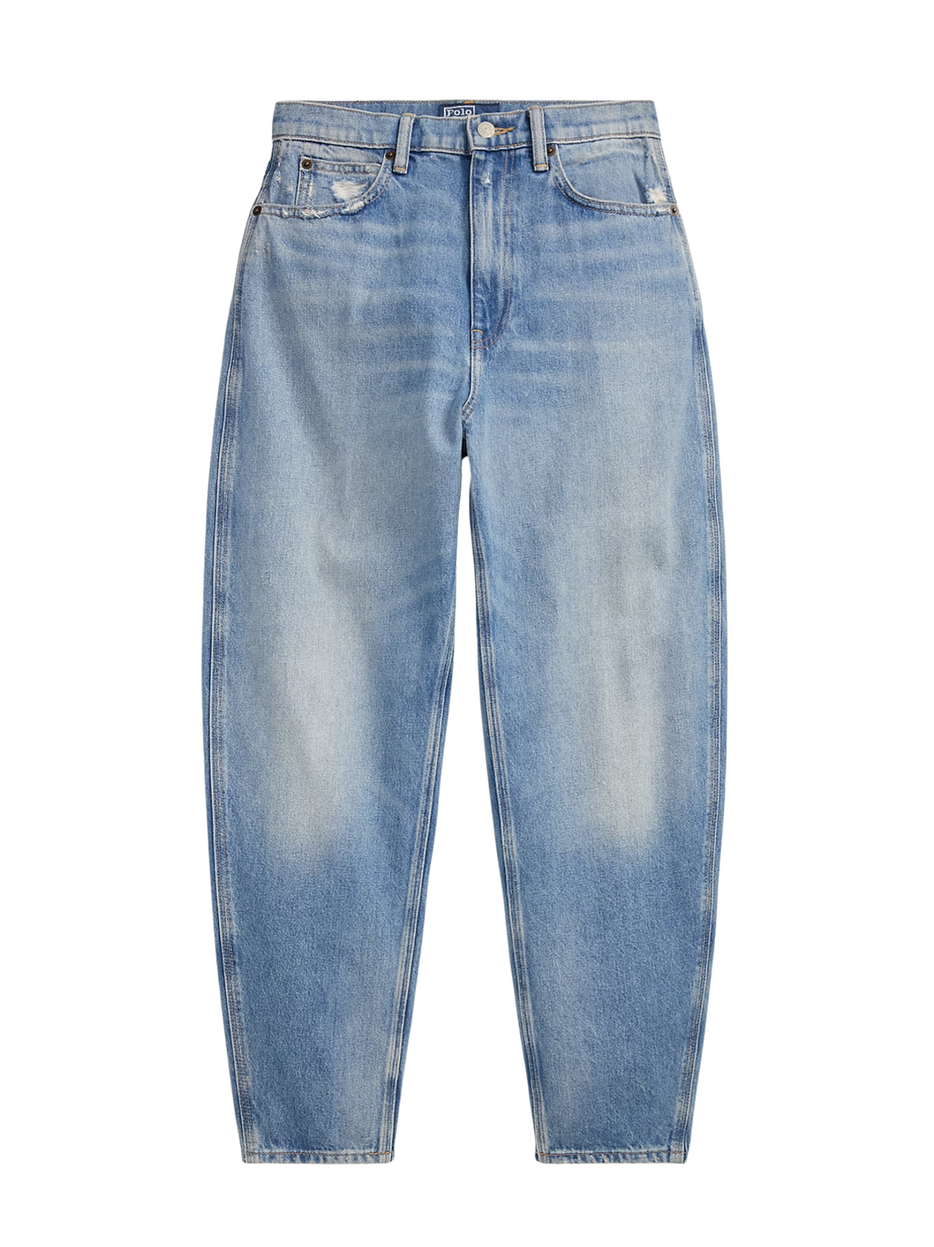 RALPH LAUREN WOMEN Curved Tapered Jeans Alaiya Wash