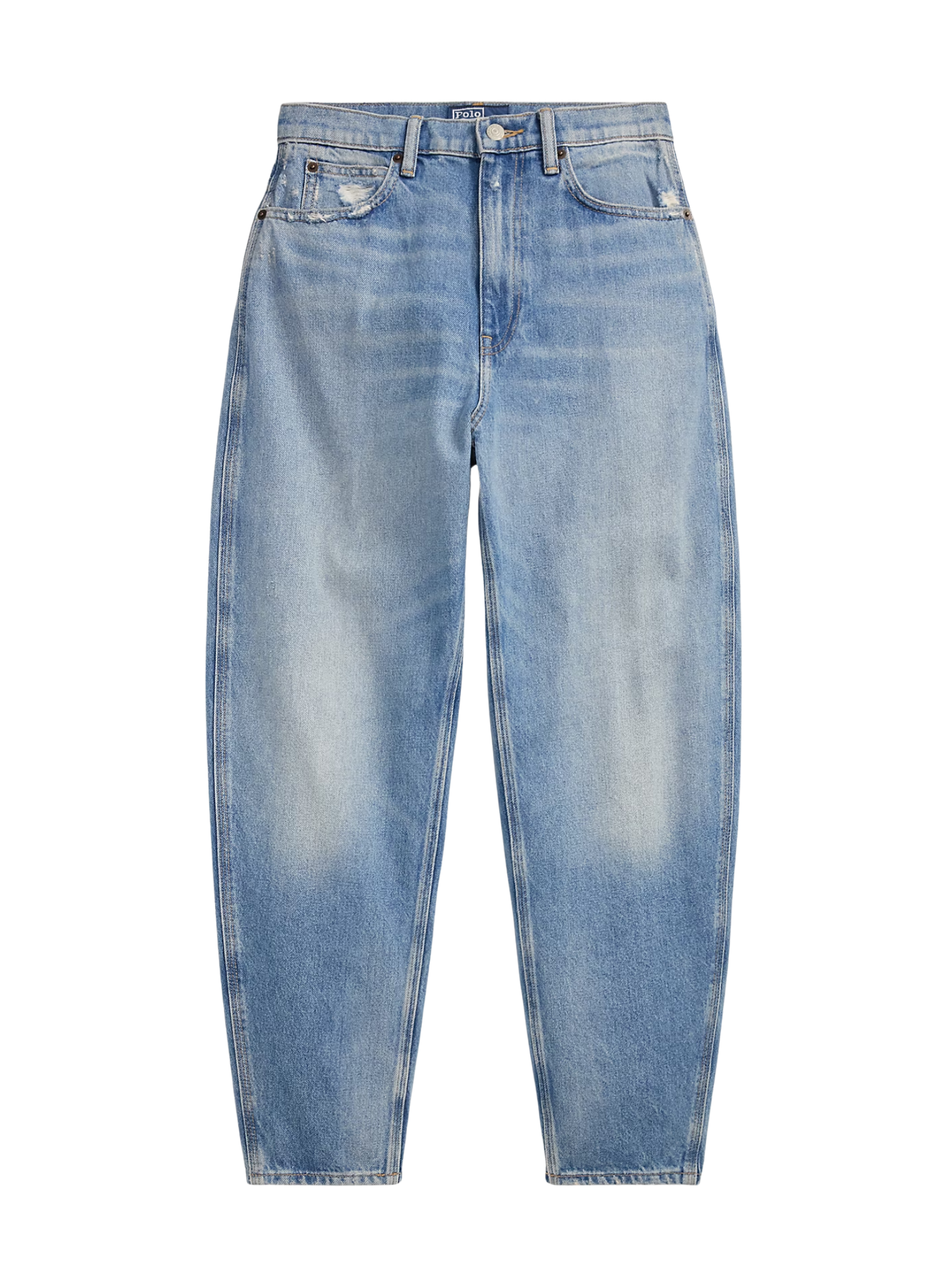 RALPH LAUREN WOMEN Curved Tapered Jeans Alaiya Wash