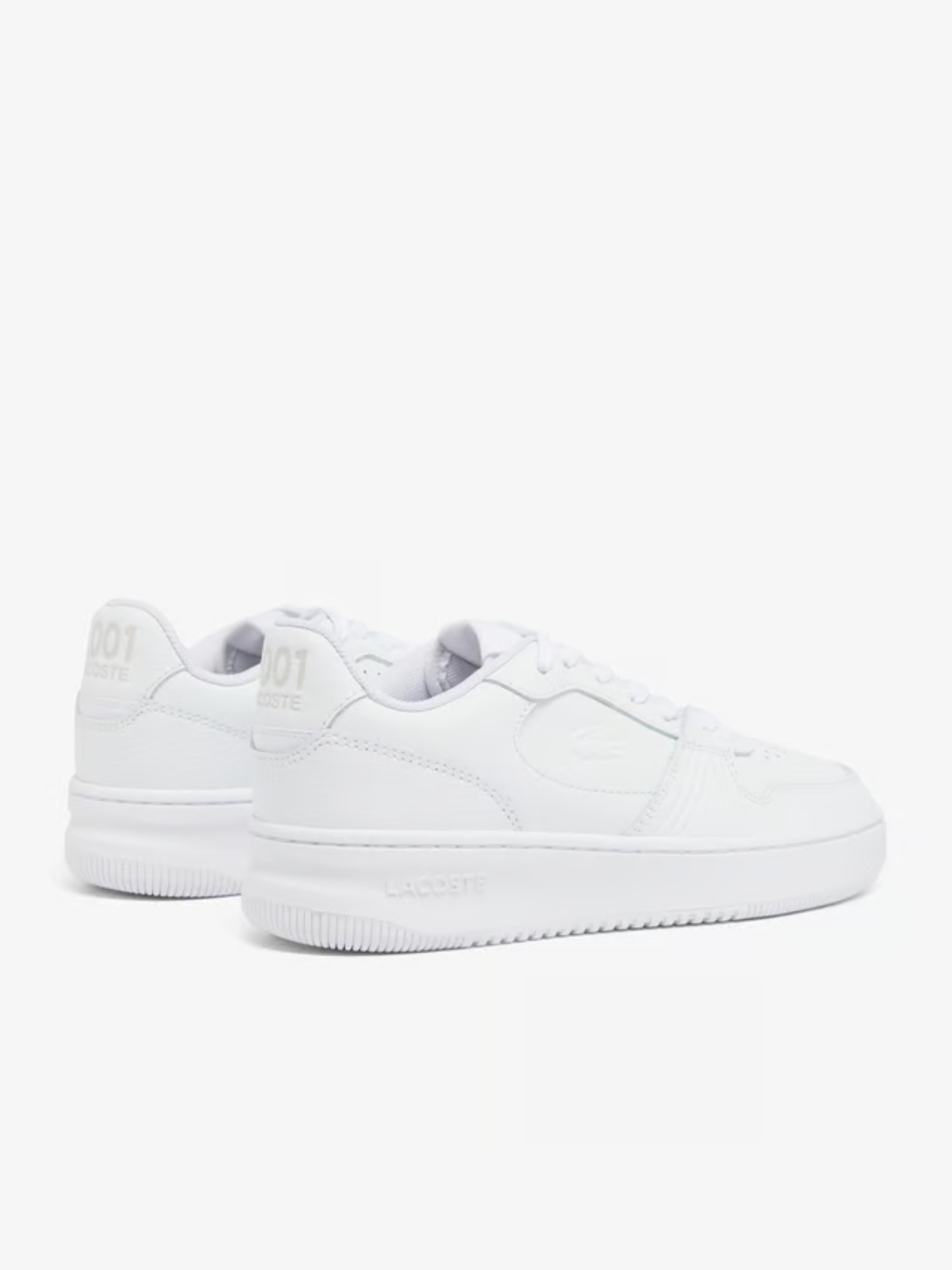 LACOSTE WOMEN L001 Set Leather Sneakers White