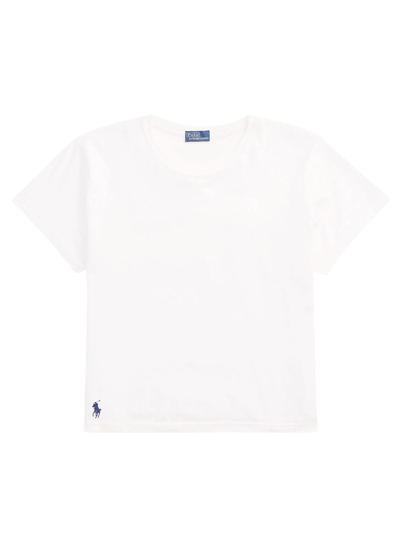 RALPH LAUREN WOMEN Classic Shrunken Fit Jersey Tee White