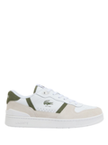 LACOSTE T-Clip Set Leather Sneakers White/Khaki