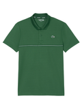 LACOSTE Ultra Dry Print Sport Polo Shirt Pine Green