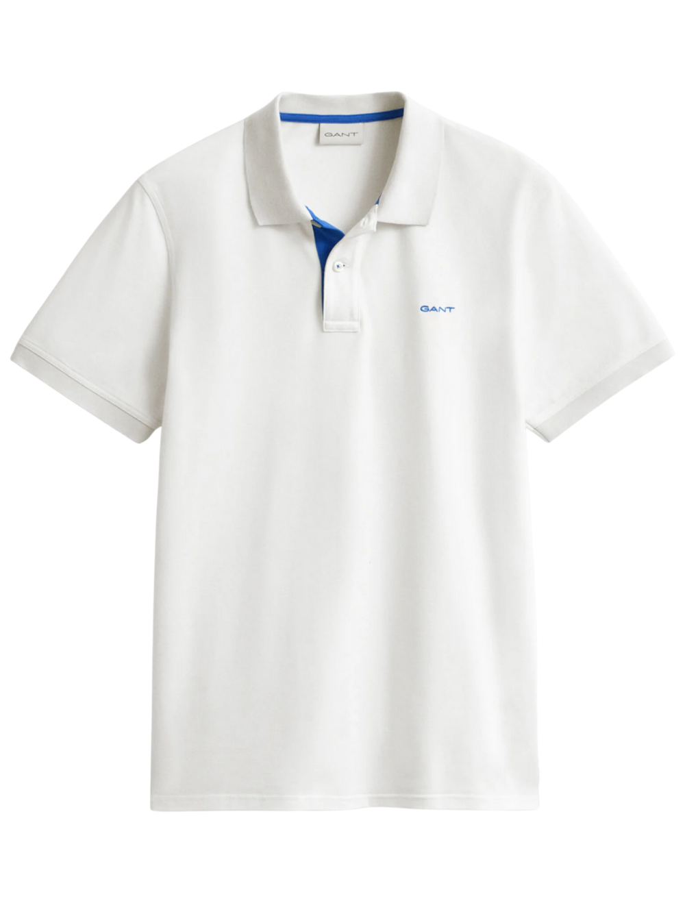 GANT Contrast Piqué Polo Shirt Eggshell