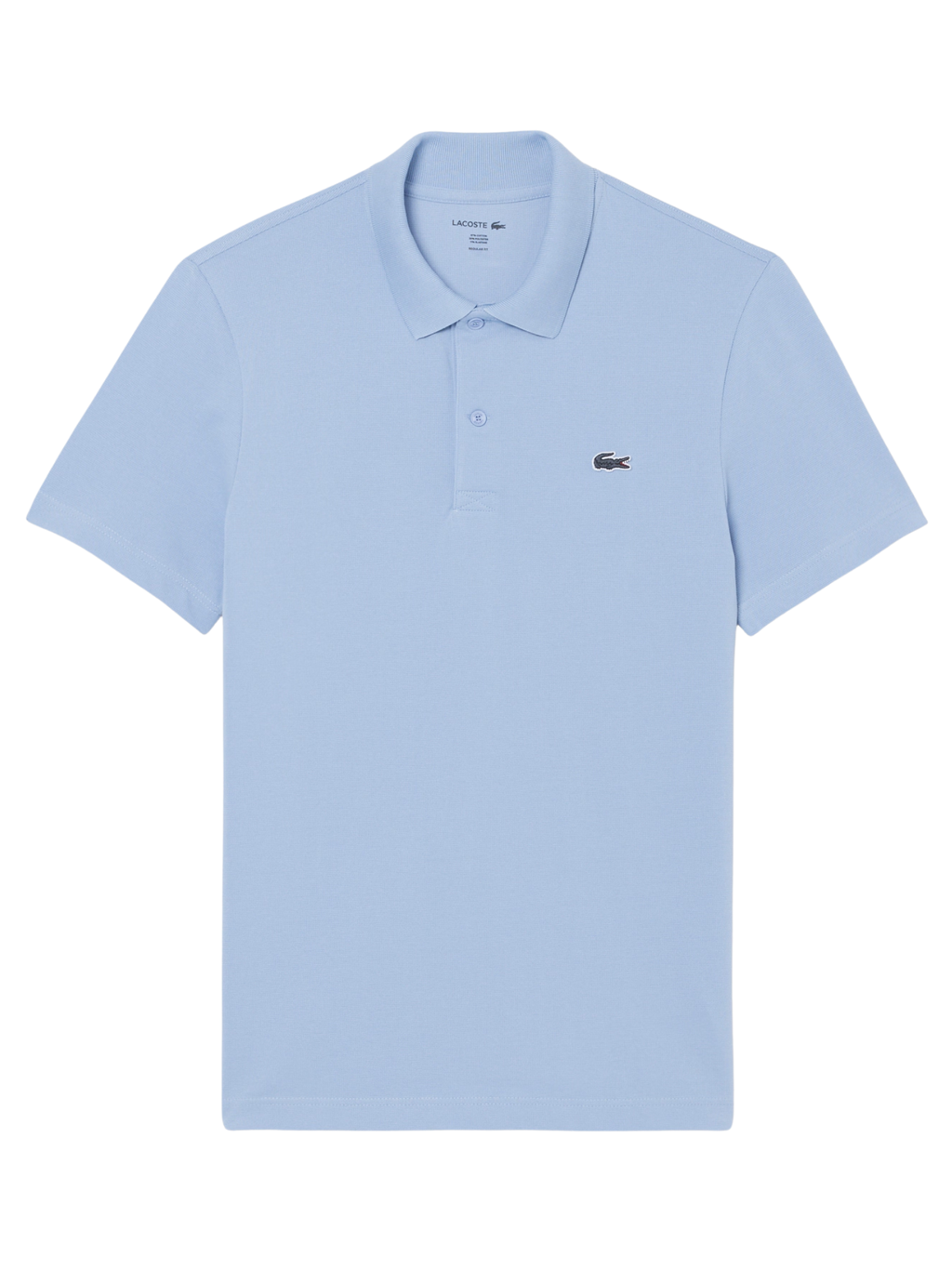 LACOSTE Regular Fit Cotton Blend Polo Shirt Light Blue