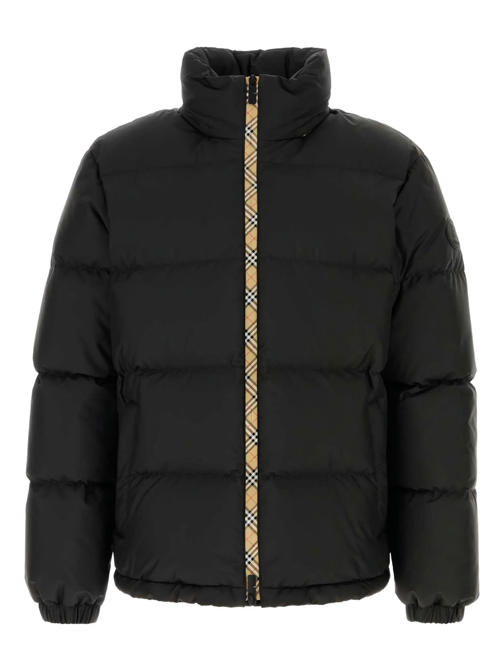 BURBERRY High-Neck Zipped Padded Jacket Black