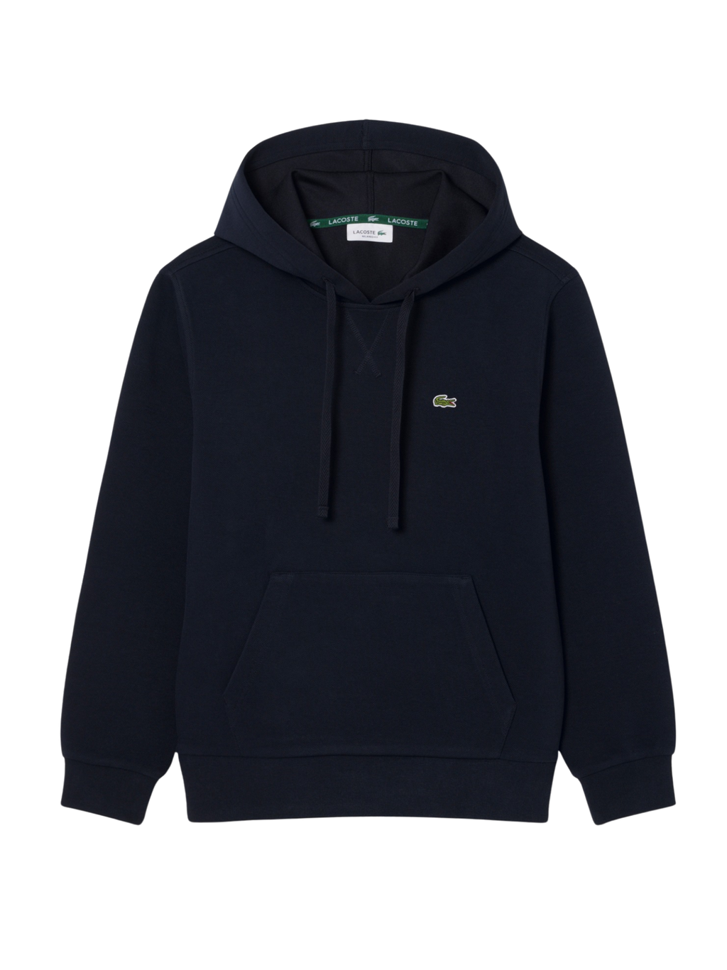LACOSTE WOMEN Piqué Hoodie Navy Blue