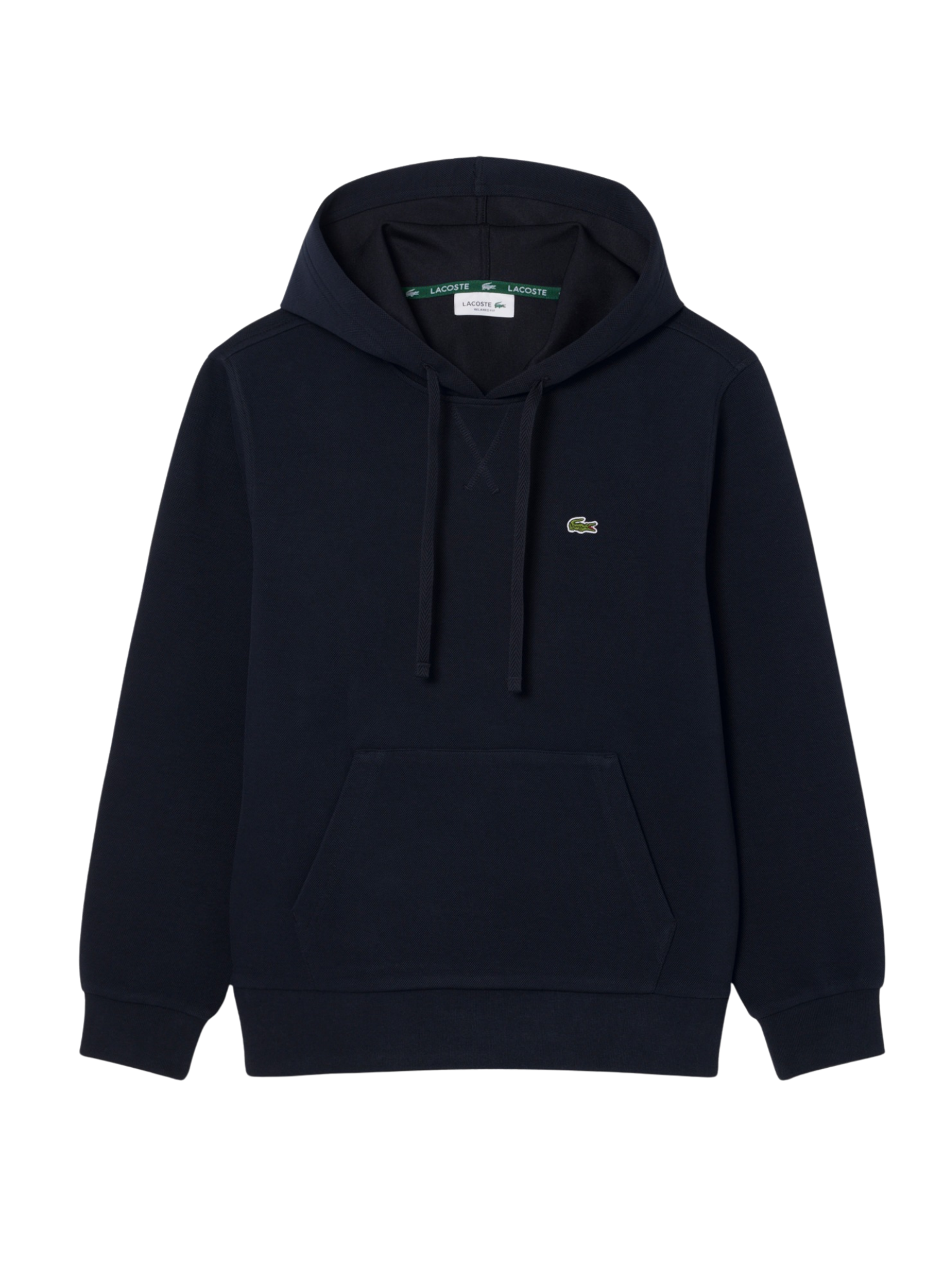 LACOSTE WOMEN Piqué Hoodie Navy Blue