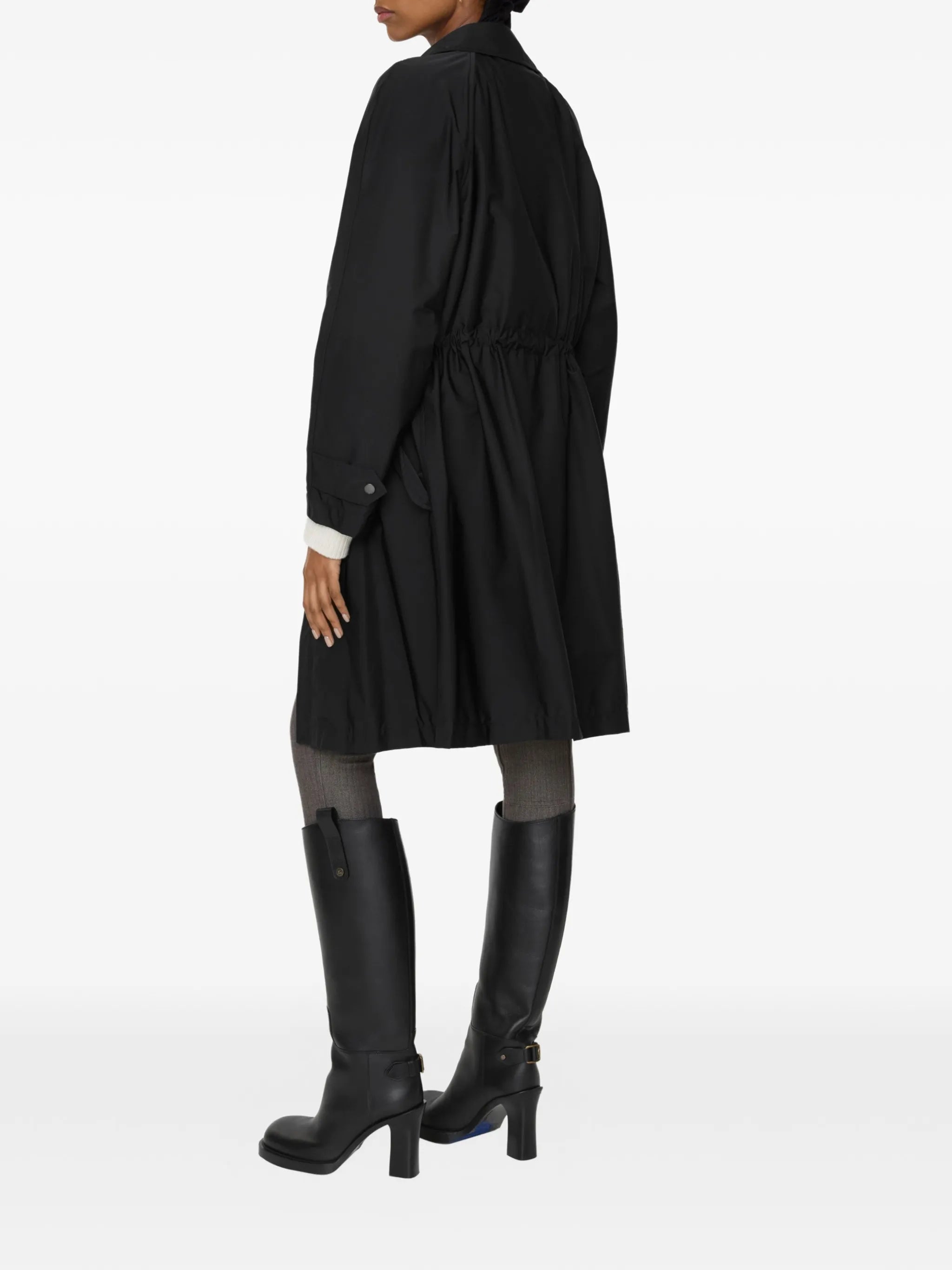 BURBERRY WOMEN Newbury Hooded Parka Black