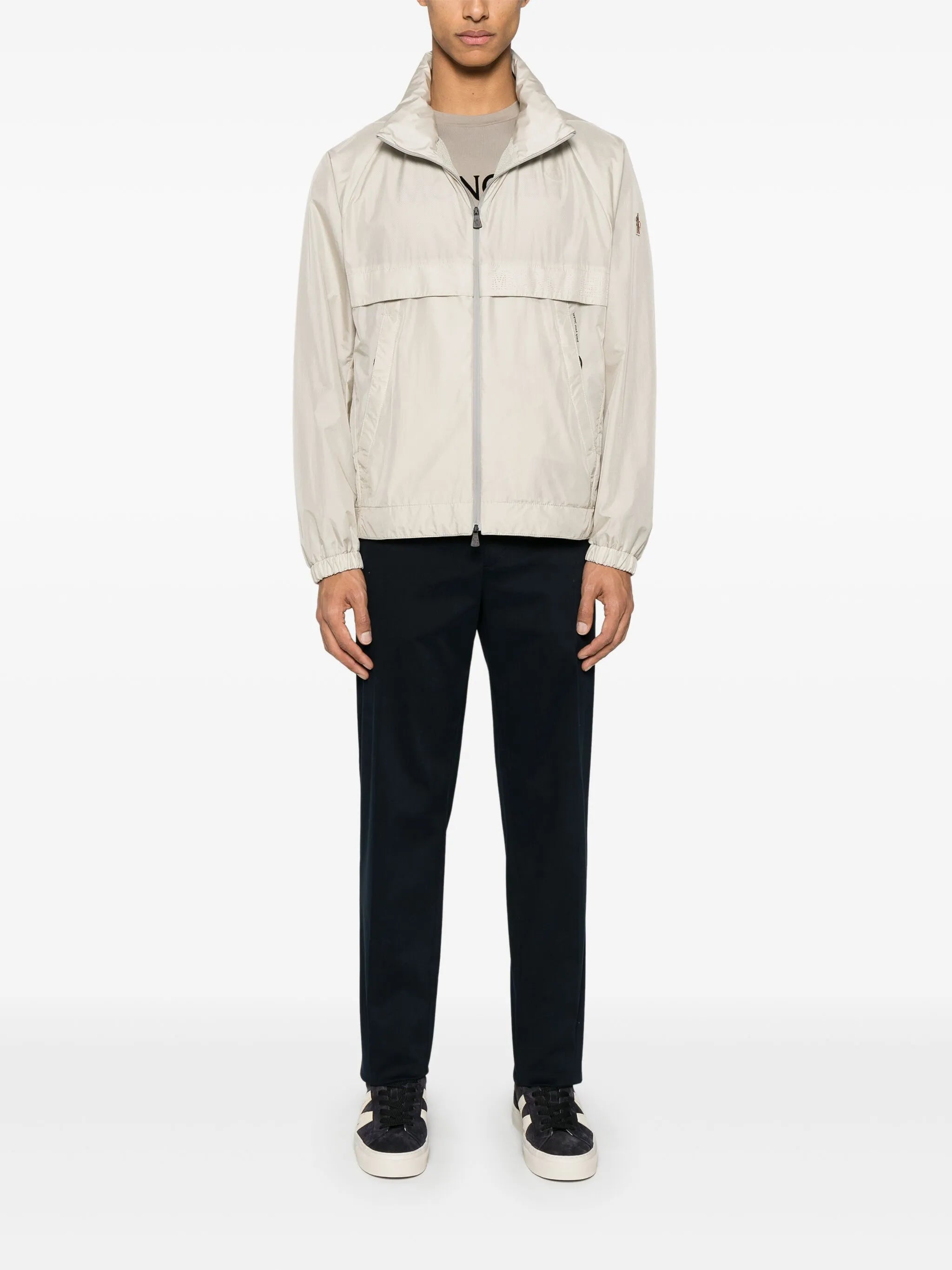 MONCLER GRENOBLE Negara Hooded Windbreaker Light Beige