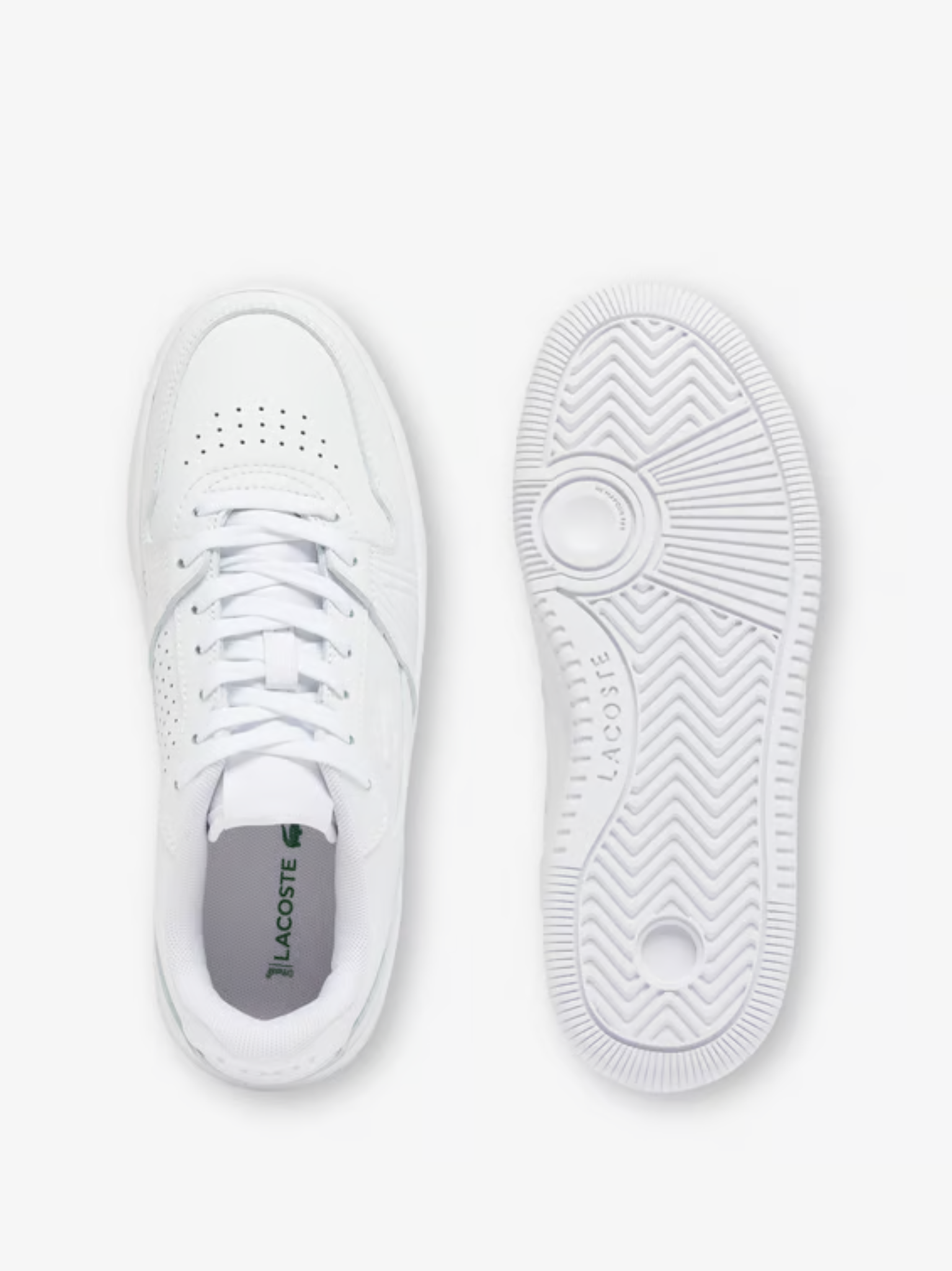LACOSTE WOMEN L001 Set Leather Sneakers White