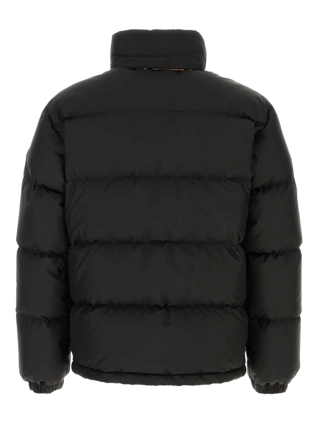 BURBERRY High-Neck Zipped Padded Jacket Black