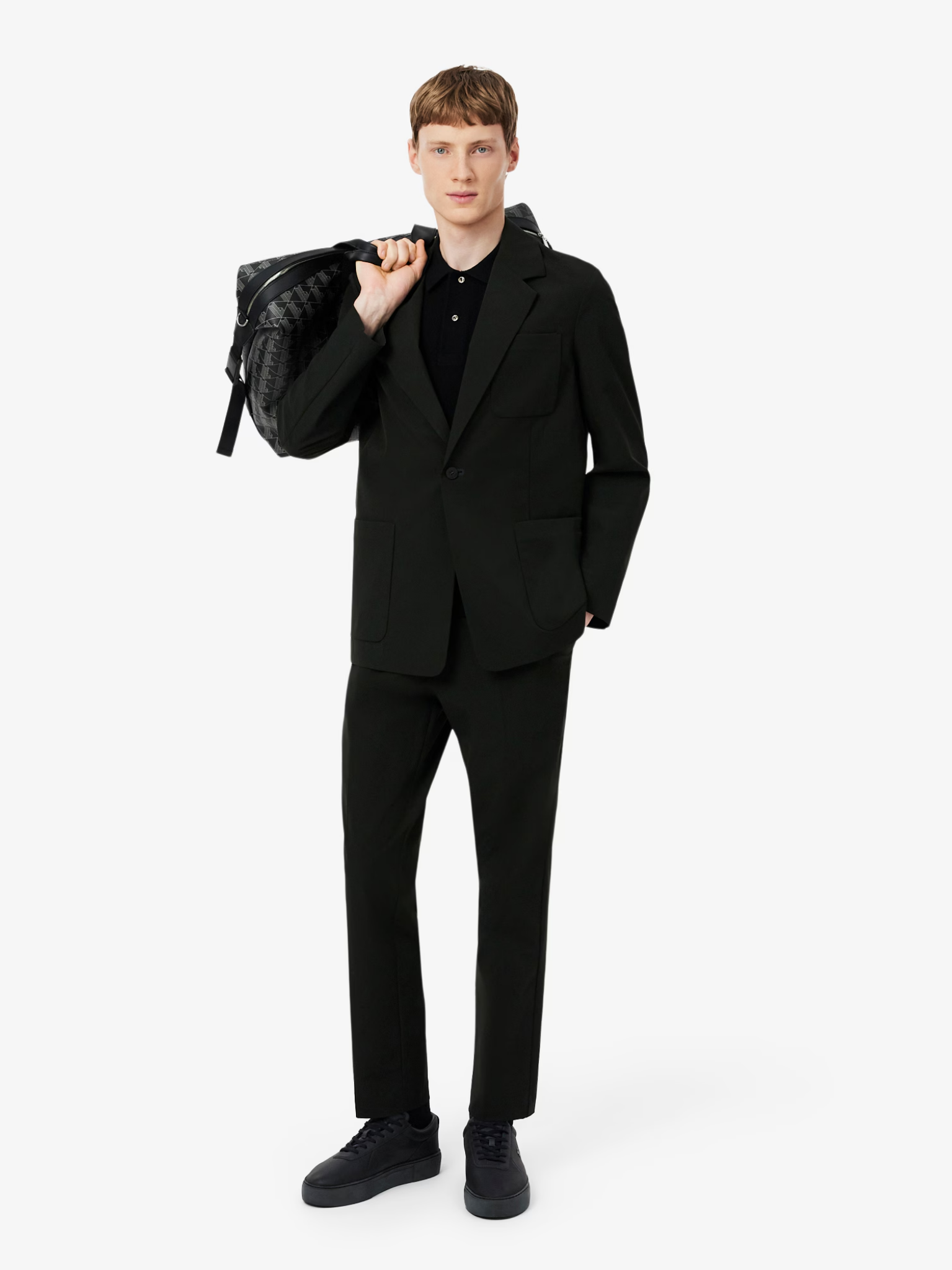 LACOSTE Court Set Leather Sneakers Black
