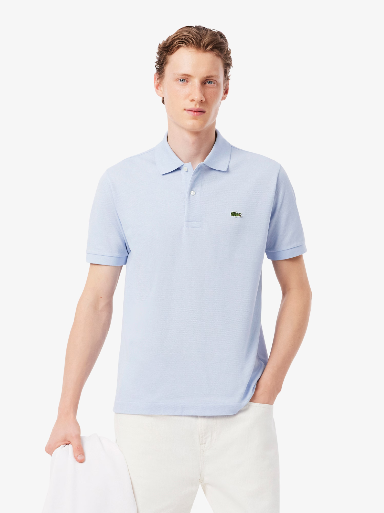 LACOSTE Classic Fit L.12.12 Original Polo Shirt Light Blue