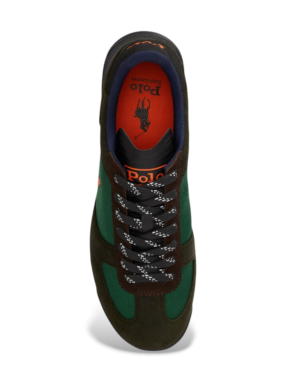 RALPH LAUREN Varick Suede-Panelled Sneakers New Forest Multi