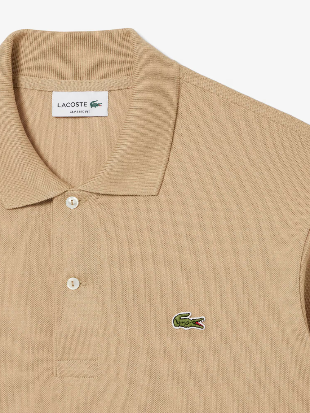 LACOSTE Classic Fit L.12.12 Original Polo Shirt Beige