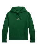 RALPH LAUREN Logo Double Knit Hoodie Vintage Pine