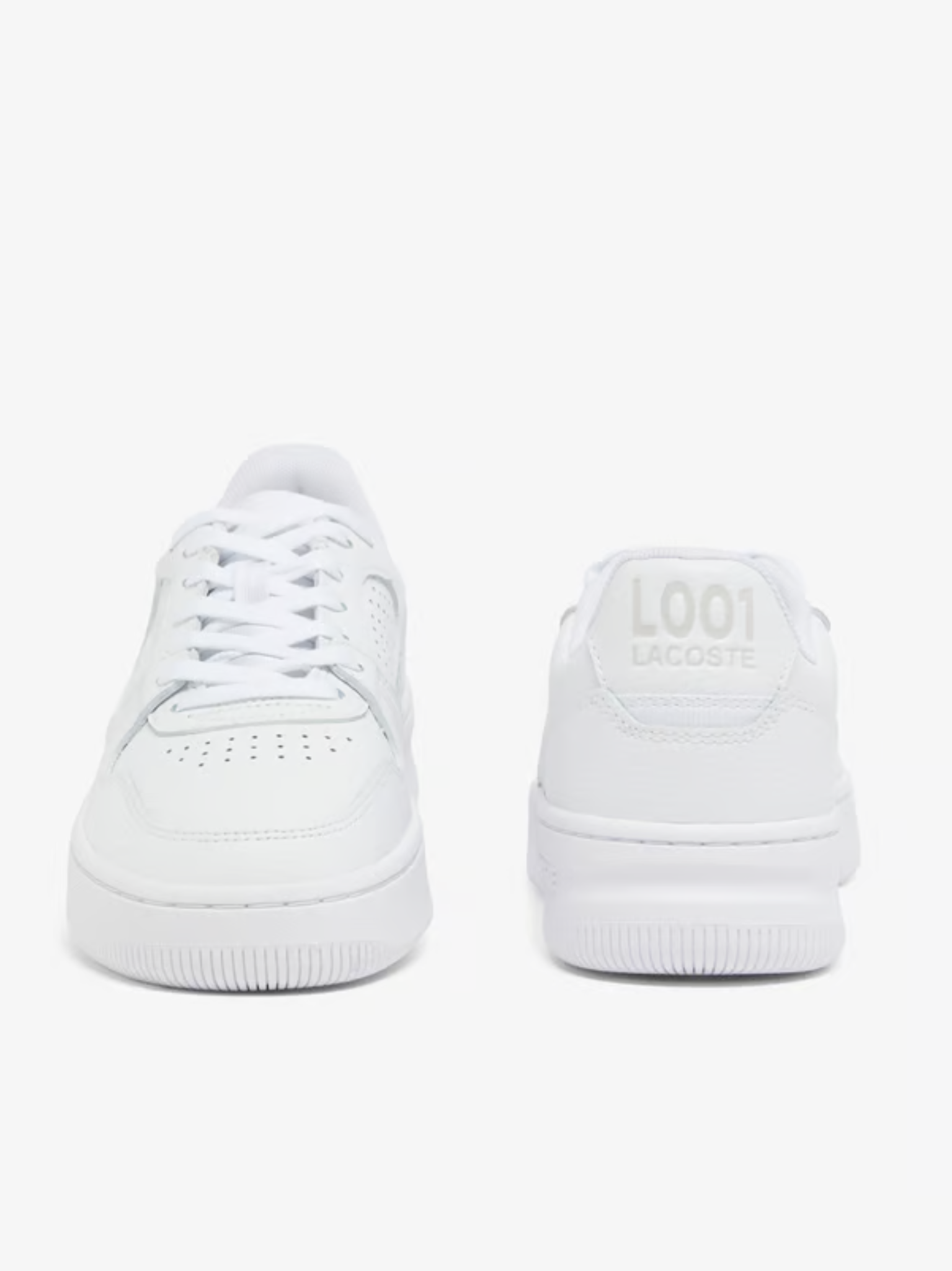 LACOSTE WOMEN L001 Set Leather Sneakers White