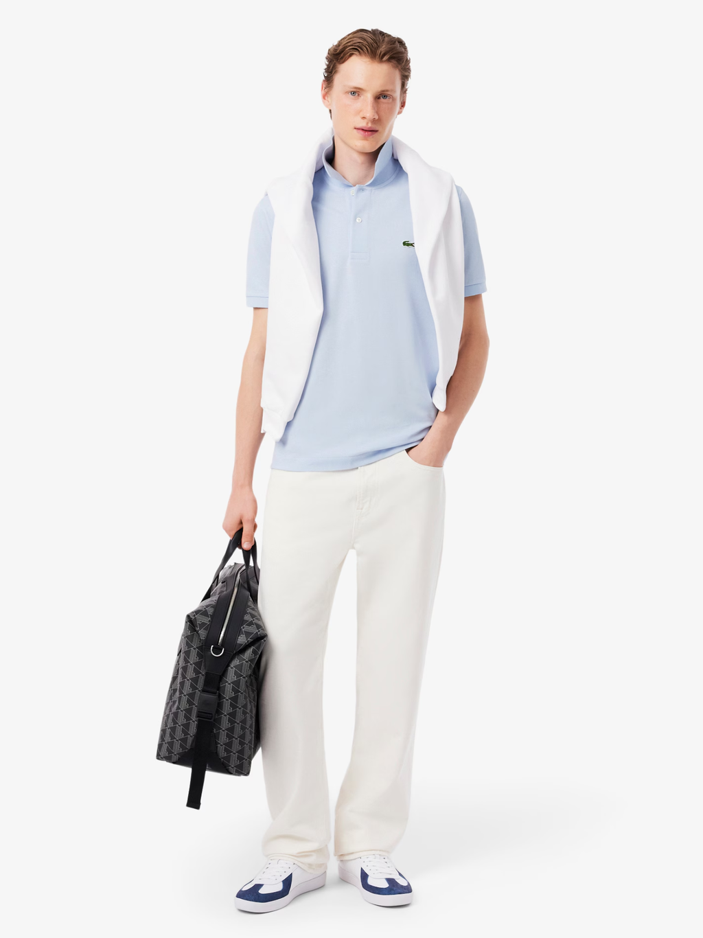 LACOSTE Classic Fit L.12.12 Original Polo Shirt Light Blue