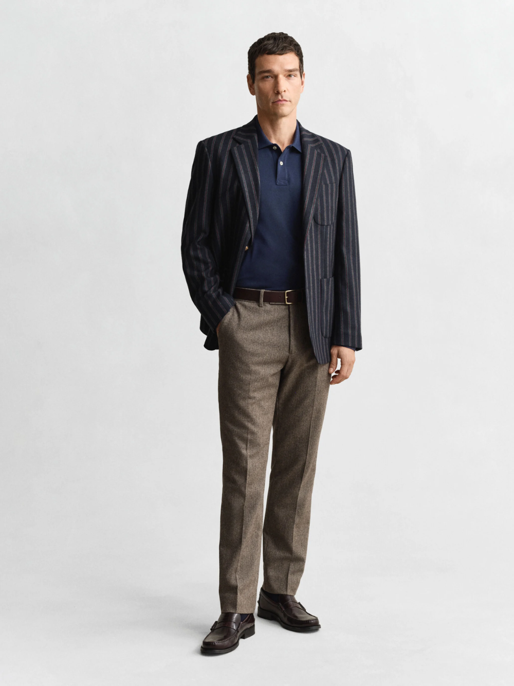 GANT Shield Piqué Rugger Evening Blue