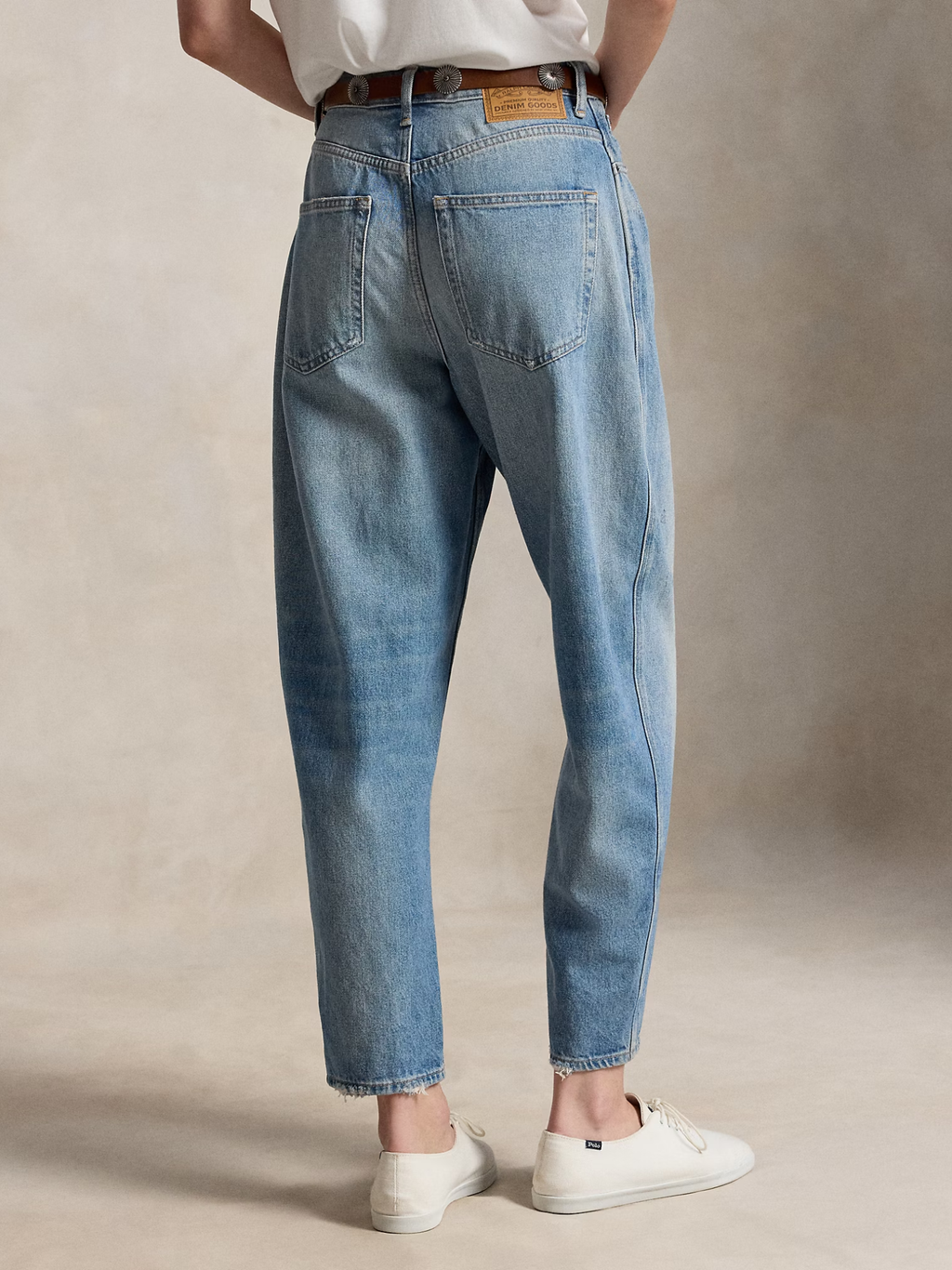 RALPH LAUREN WOMEN Curved Tapered Jeans Alaiya Wash