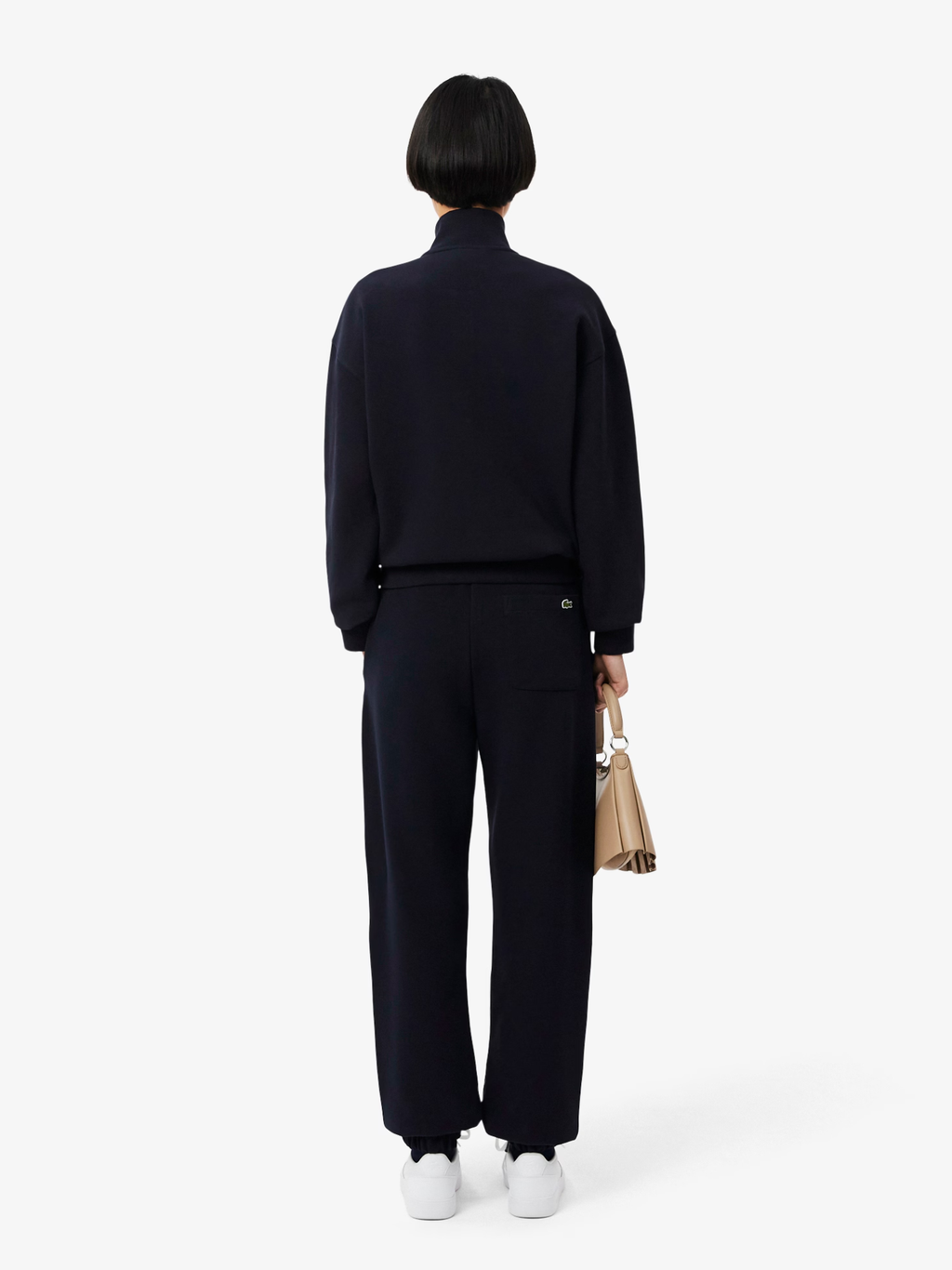 LACOSTE WOMEN Piqué Sweatpants Navy Blue