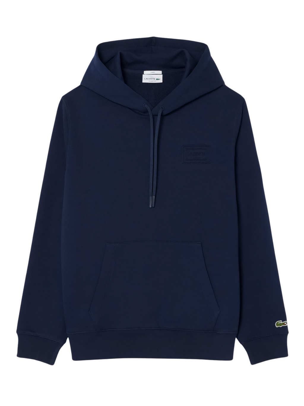 LACOSTE Embossed Branding Hoodie Midnight Blue