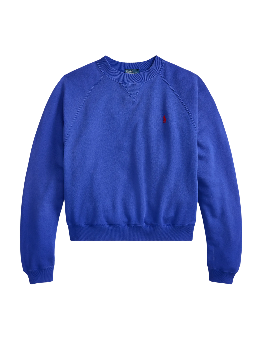 RALPH LAUREN WOMEN Lightweight Fleece Crewneck Gala Blue