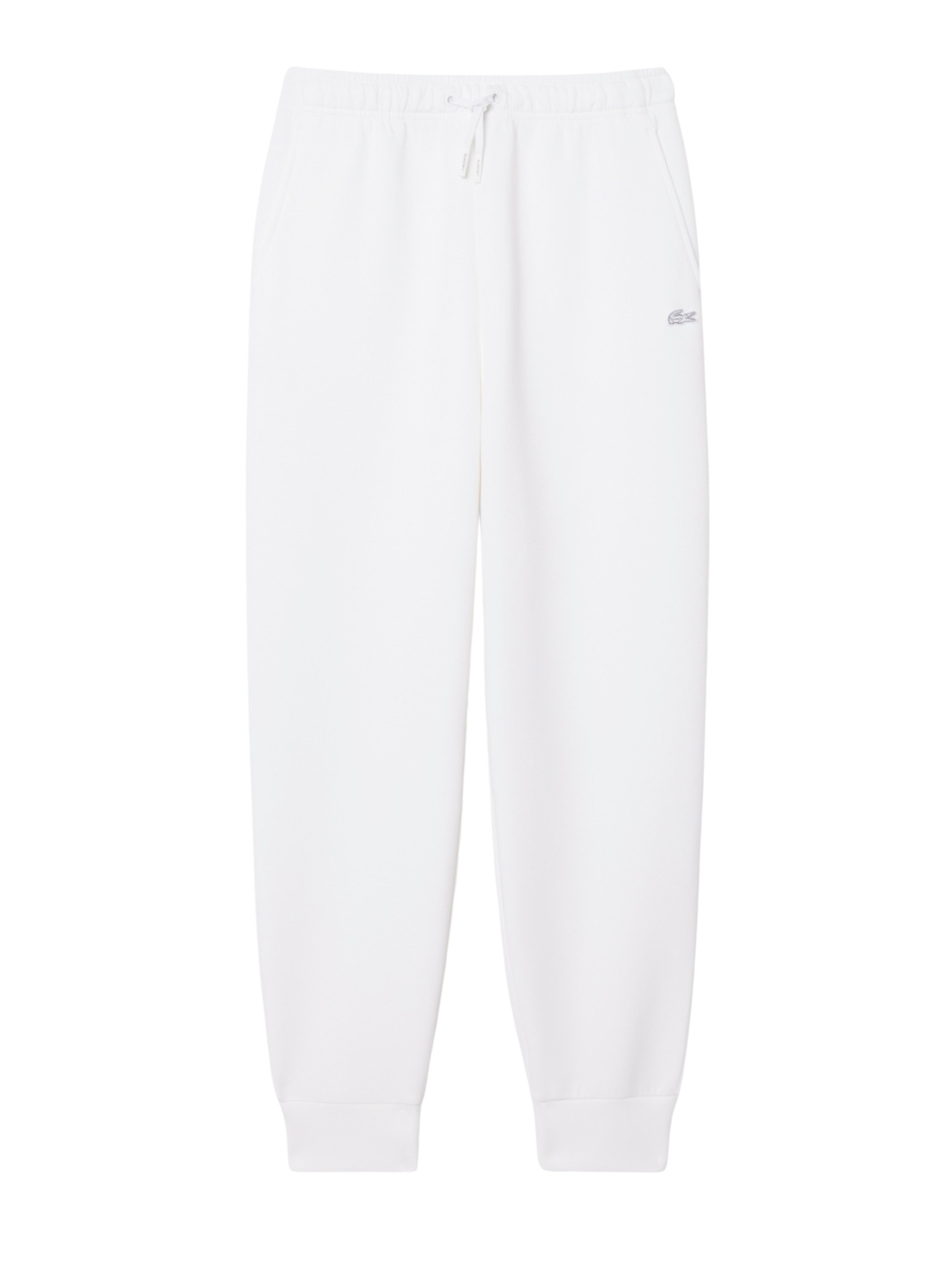 LACOSTE WOMEN Double Face Jersey Sweatpants White