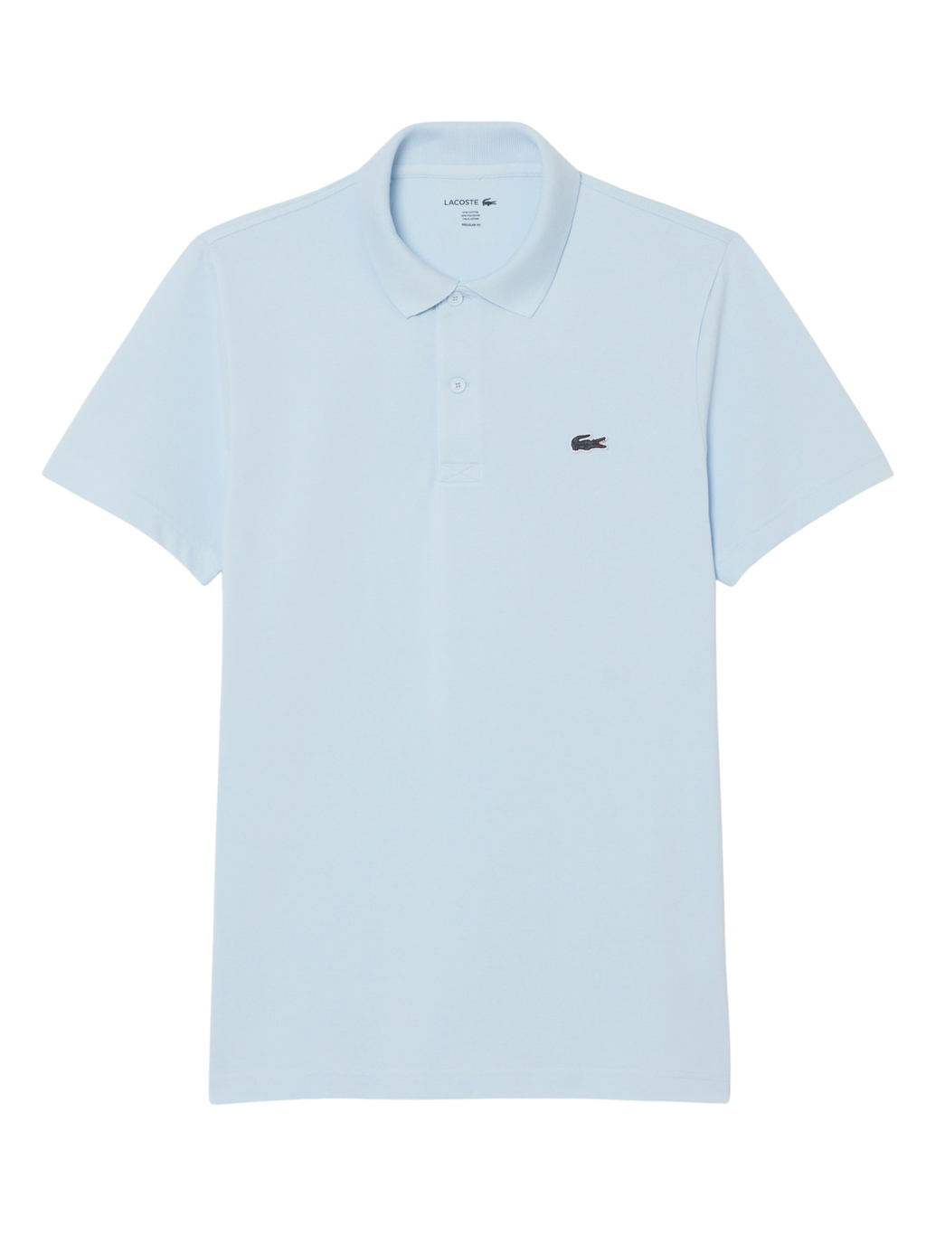 LACOSTE Regular Fit Cotton Blend Polo Shirt Light Blue
