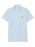 LACOSTE Regular Fit Cotton Blend Polo Shirt Light Blue
