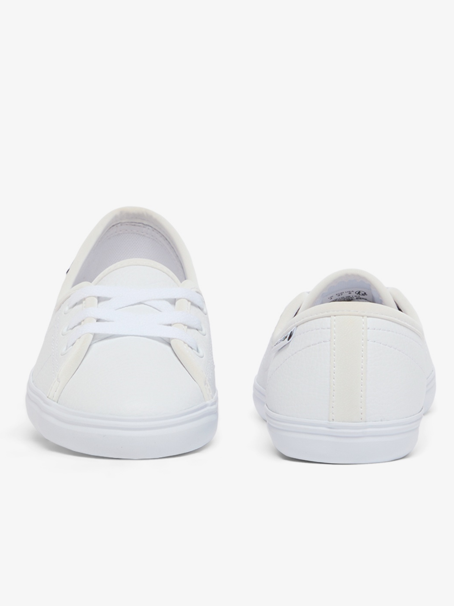 LACOSTE WOMEN Median LTH Leather Sneakers White
