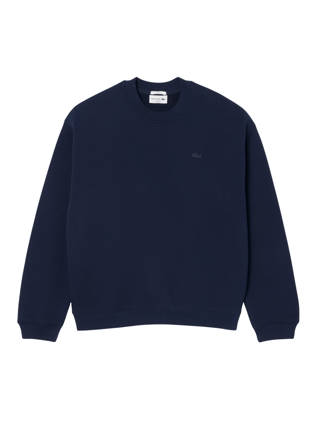 LACOSTE Loose Fit Heavy Fleece Sweatshirt Midnight Blue