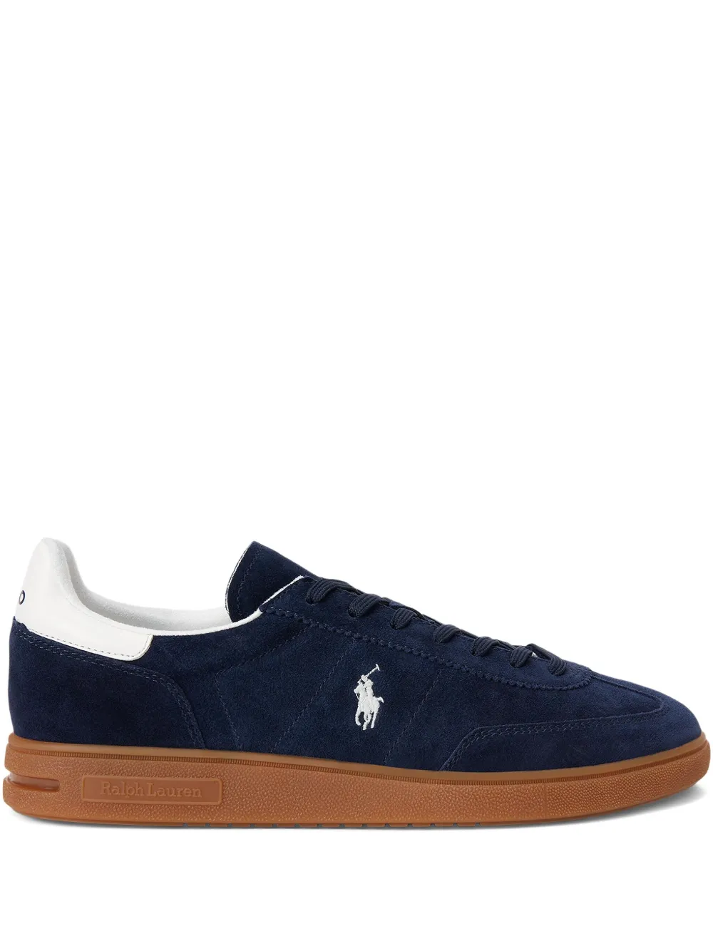 RALPH LAUREN Bedford Suede Sneaker Navy/Deckwash White