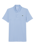 LACOSTE Ultra Dry Print Sport Polo Shirt Light Blue