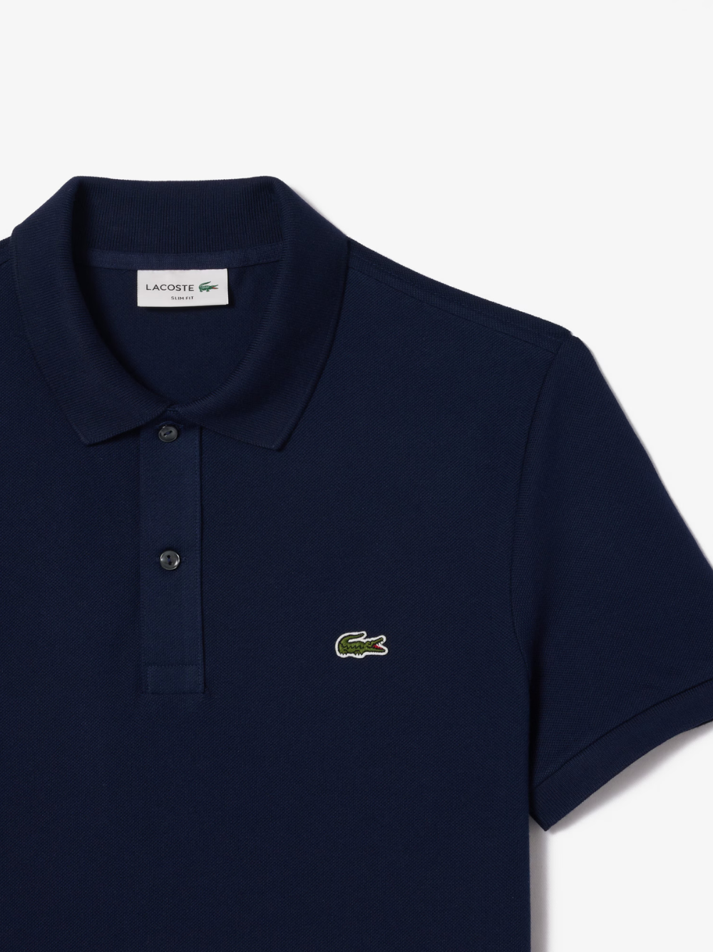 LACOSTE Slim Fit L.12.12 Piqué Polo Shirt Midnight Blue