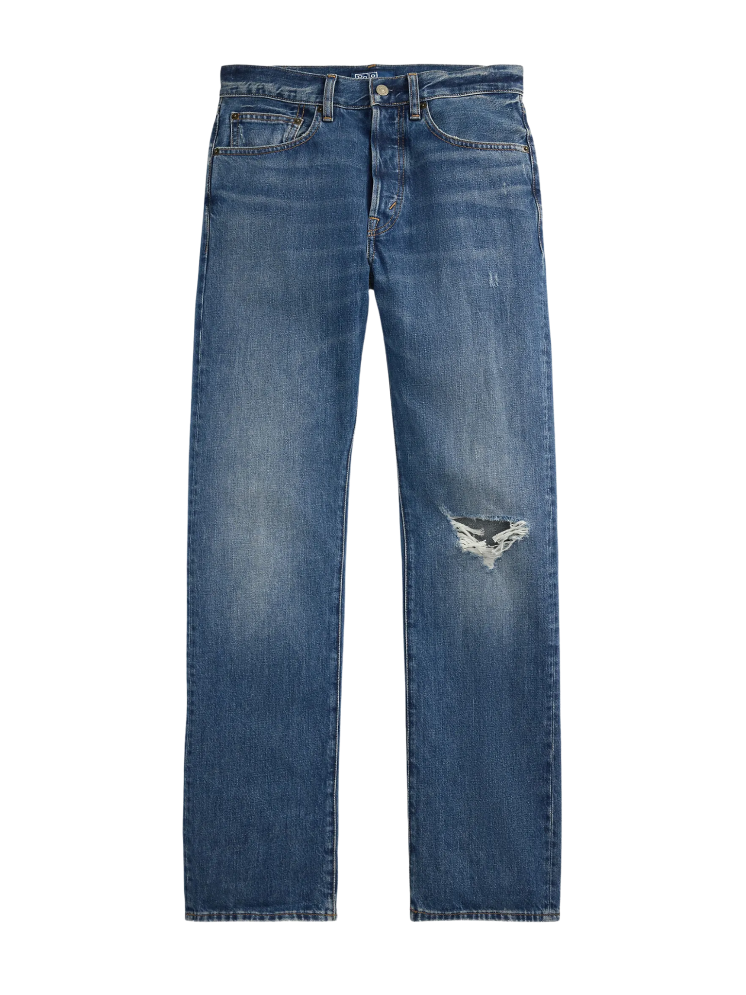 RALPH LAUREN WOMEN High-Rise Relaxed Straight Jeans Gwendolyan Wash
