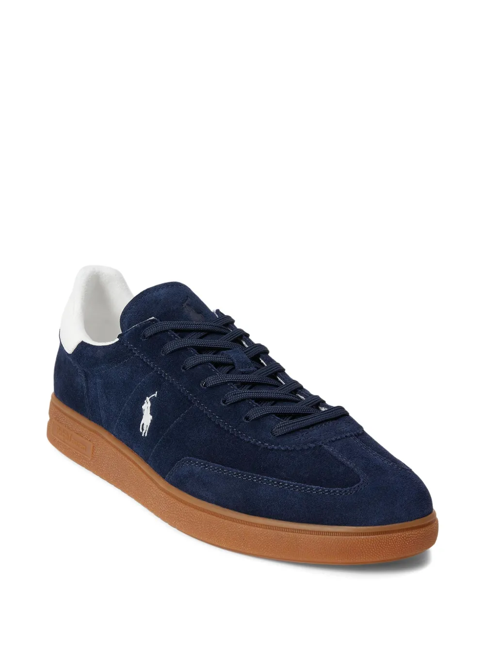 RALPH LAUREN Bedford Suede Sneaker Navy/Deckwash White
