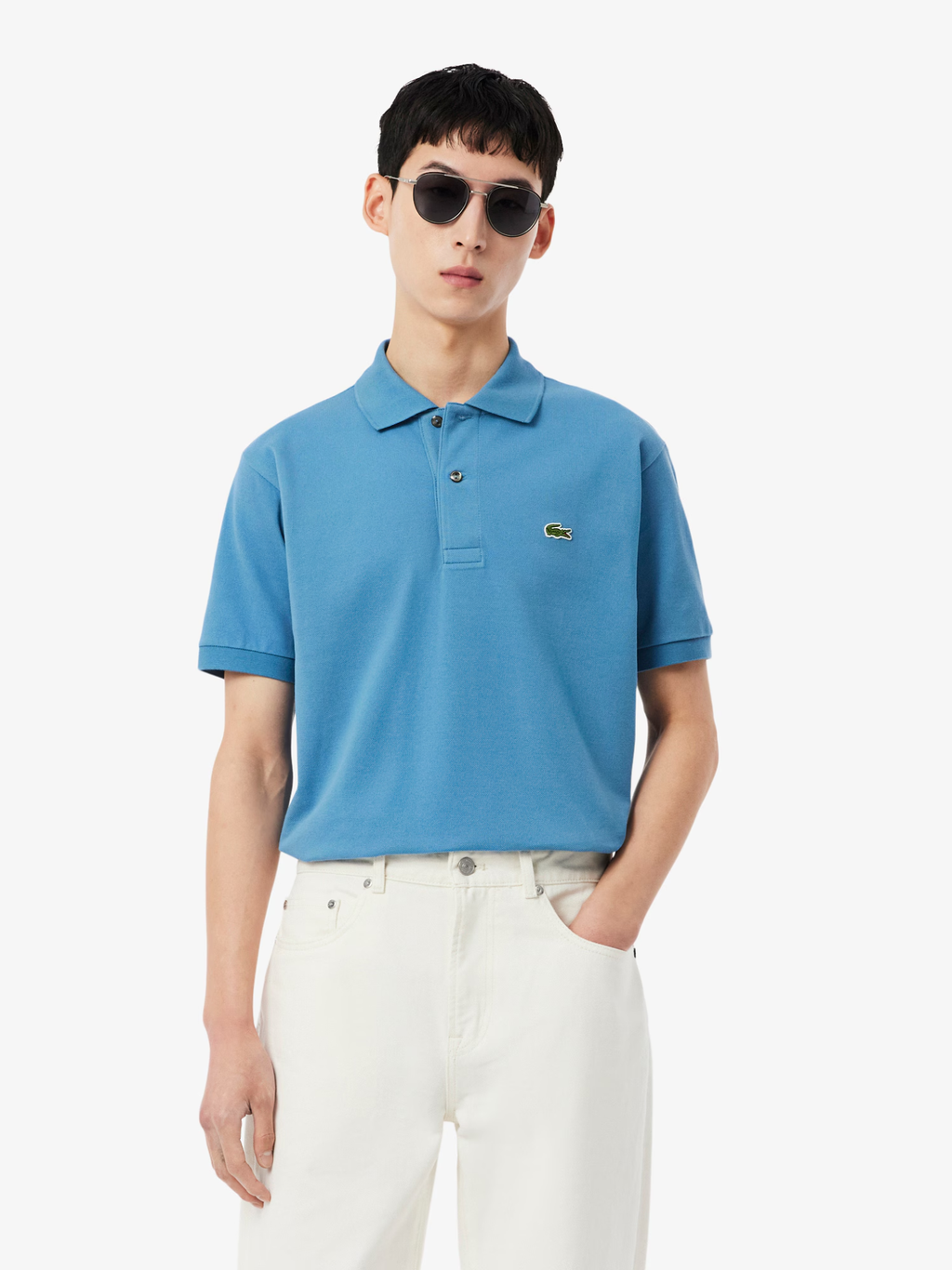 LACOSTE Classic Fit L.12.12 Original Polo Shirt Sky Blue