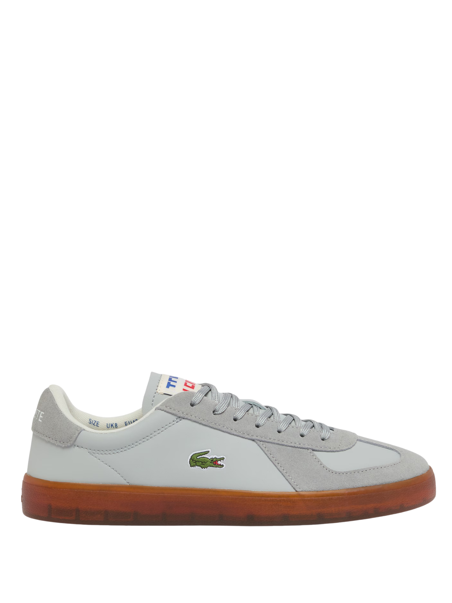 LACOSTE Baseshot Pro Leather Sneakers Light Grey