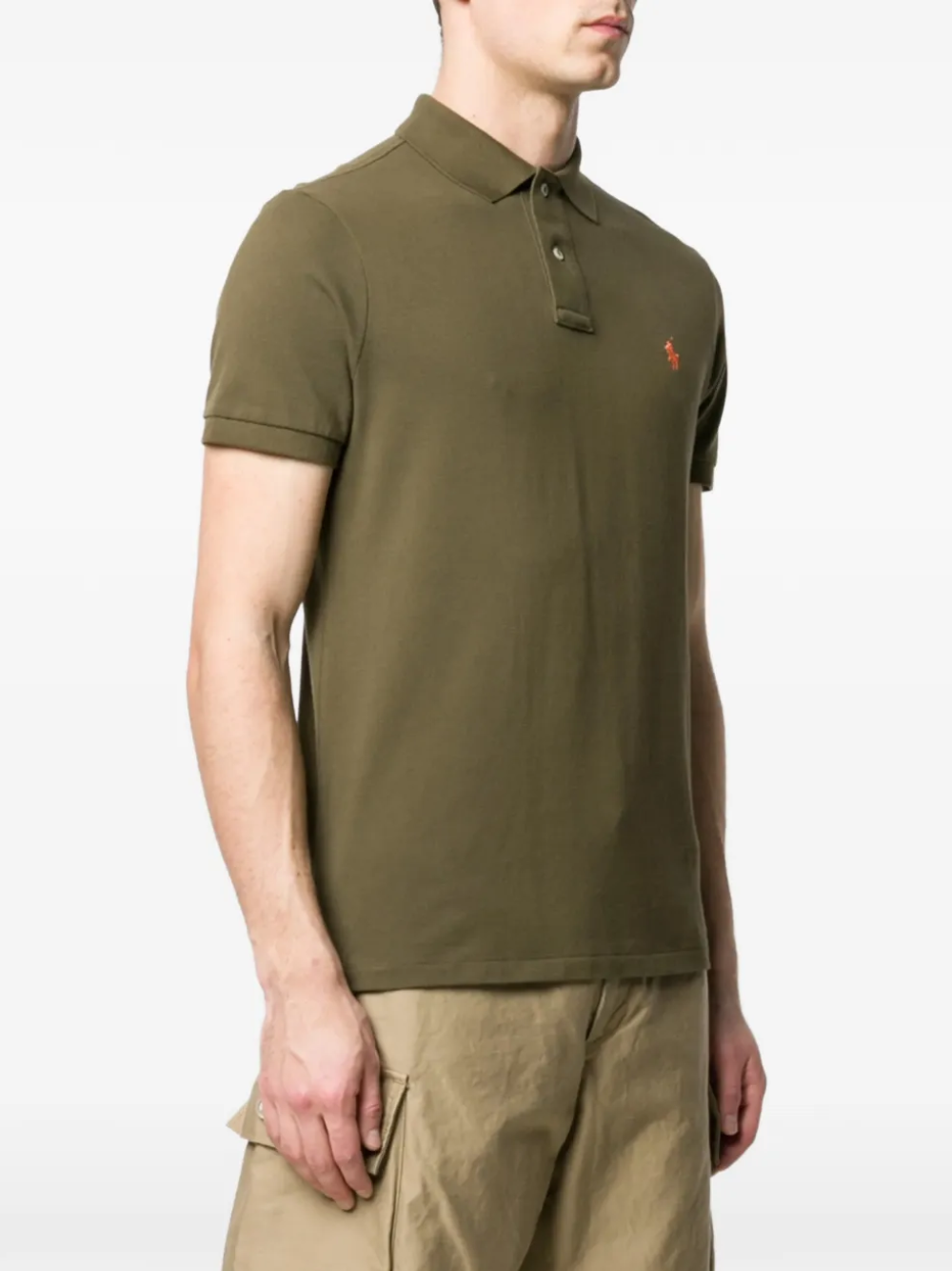 RALPH LAUREN The Iconic Mesh Polo Shirt Canopy Olive