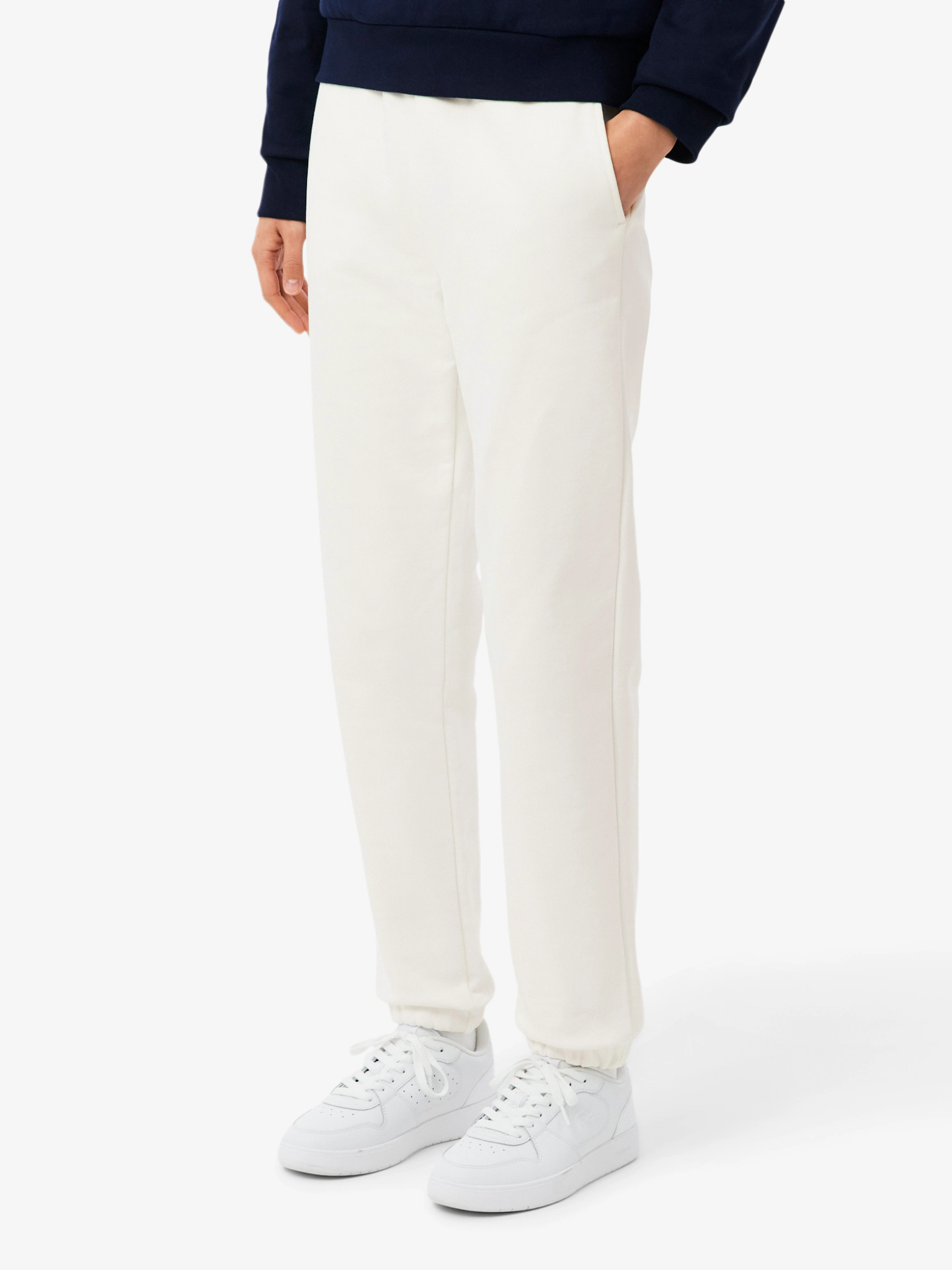 LACOSTE WOMEN Fleece Sweatpants White
