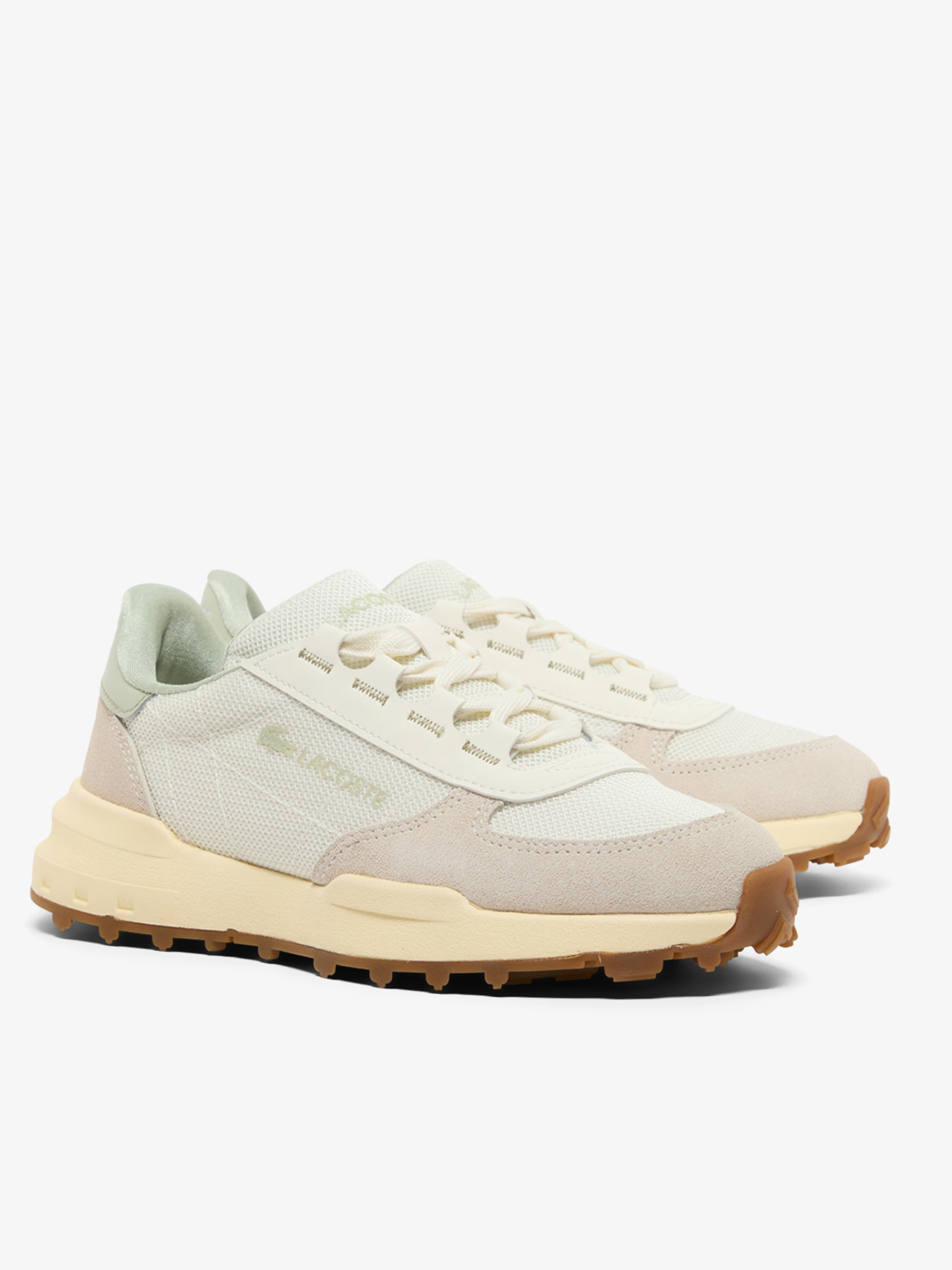 LACOSTE WOMEN Elite Active Evo Sneakers White/Light Khaki
