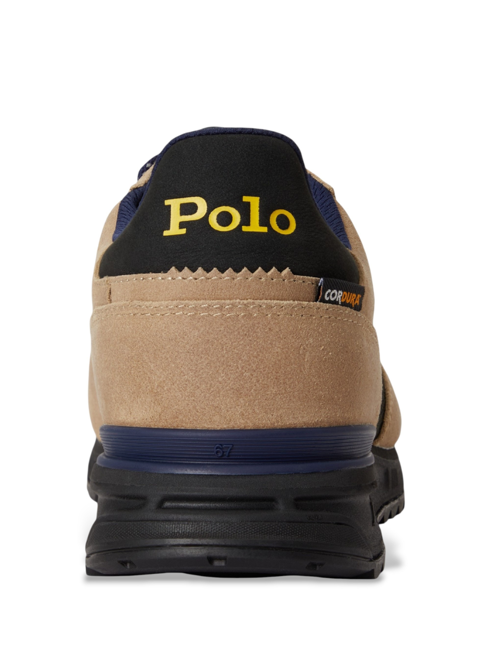 RALPH LAUREN Varick Suede-Panelled Sneakers Estate Olive/Multi
