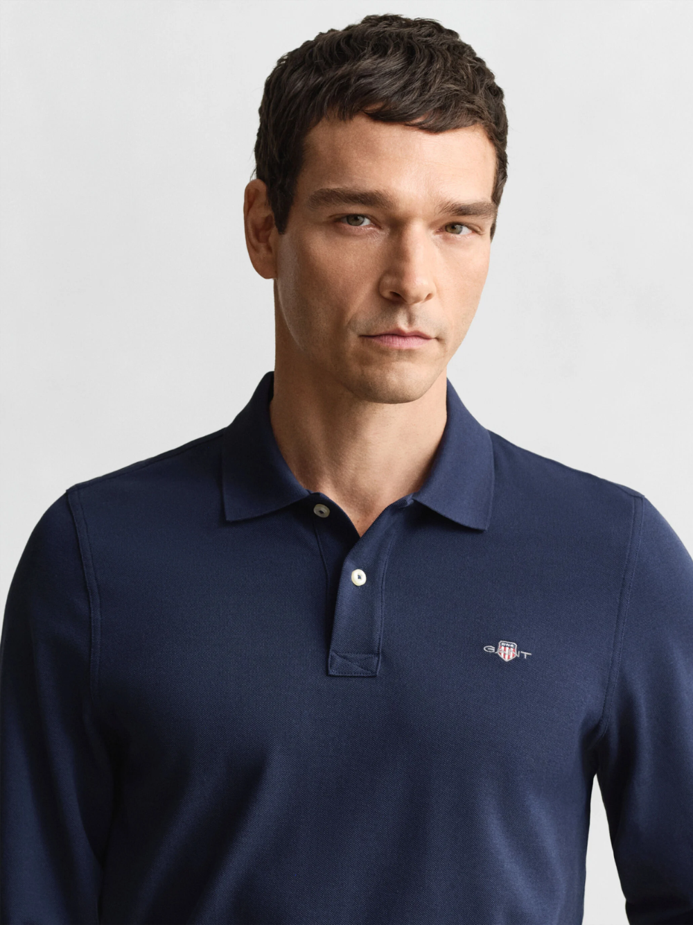 GANT Shield Piqué Rugger Evening Blue
